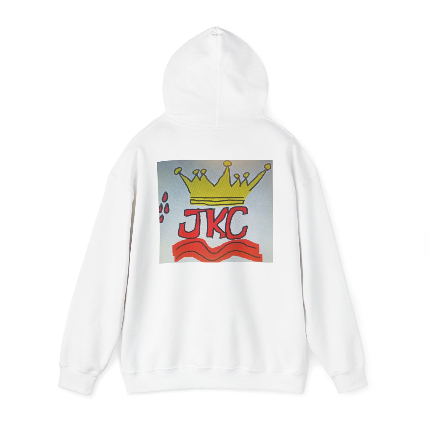 Hooded Sweatshirt White + (RD)