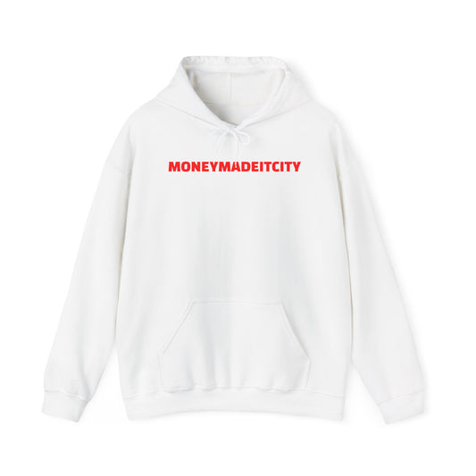 Hooded Sweatshirt White + (RD)