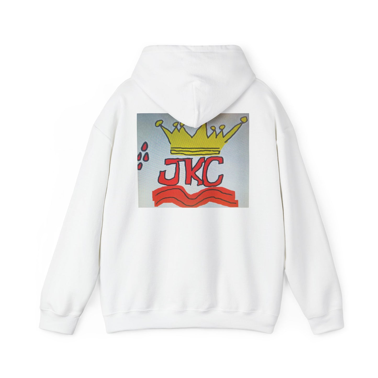 Hooded Sweatshirt White + (RD)